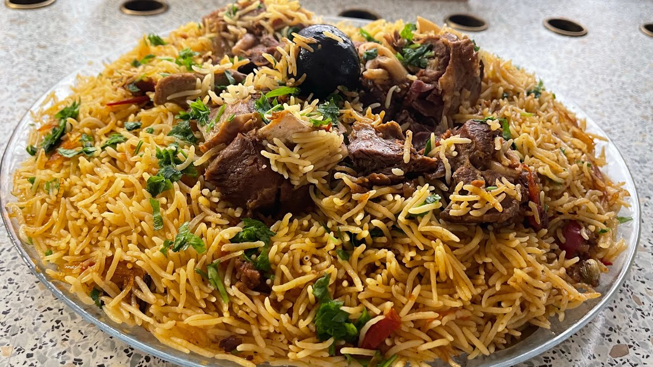 #كبسة لحم بنصف ساعه تعالو شوفو  خيرات حديقتي اليوم حتى للجوارين وزعت منه