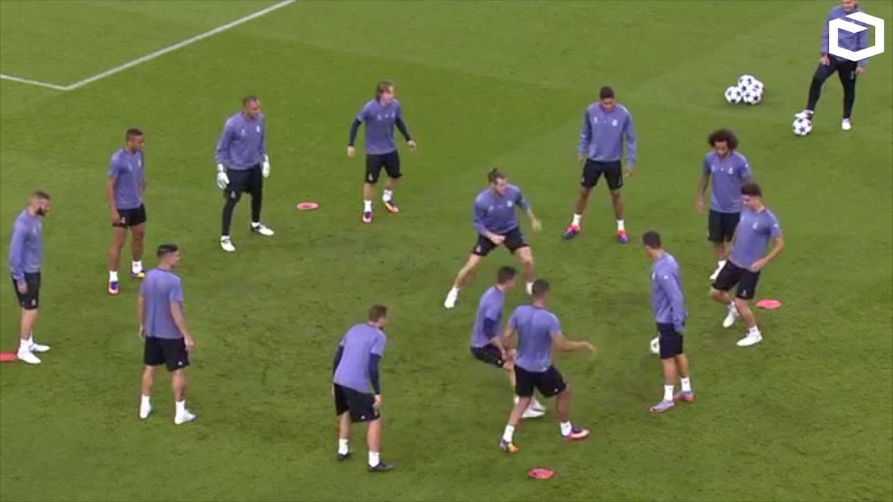 Comment s'entraîner J-1 avant une finale de LDC ? Real Madrid - Zidane.