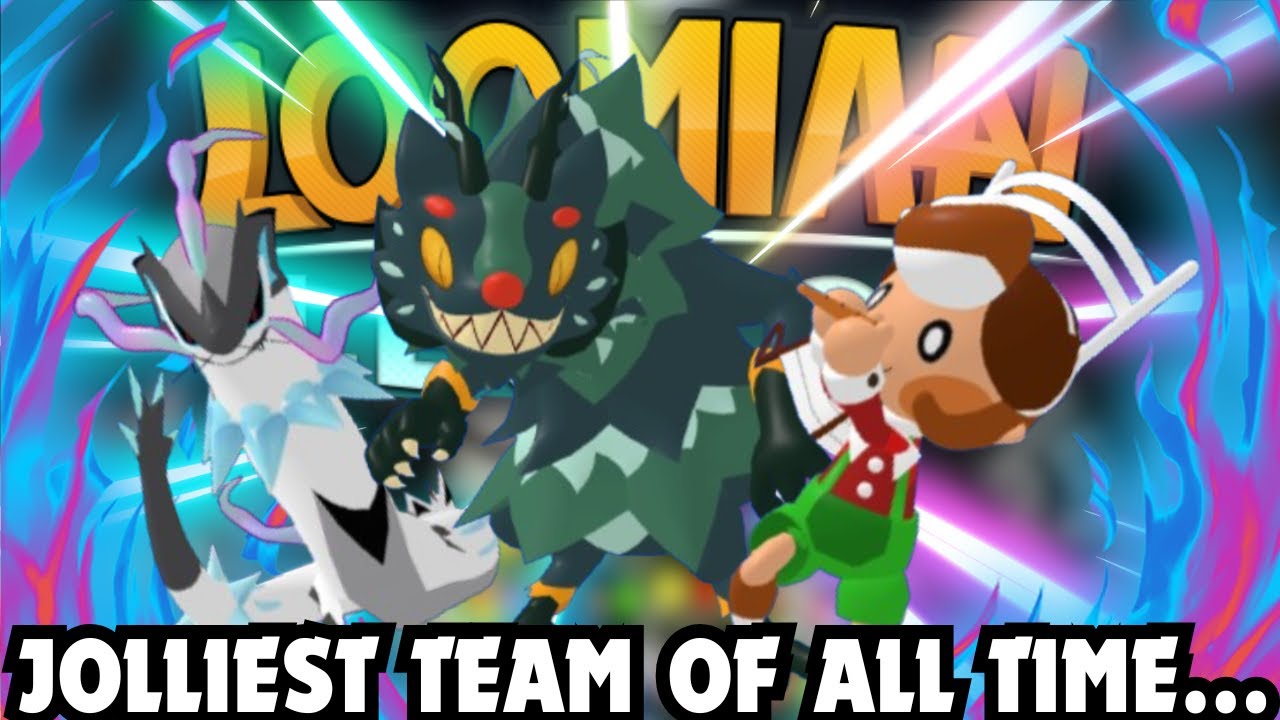 USING THE JOLLIEST TEAM OF ALL TIME TO WIN IN PVP...  - Loomian Legacy PVP
