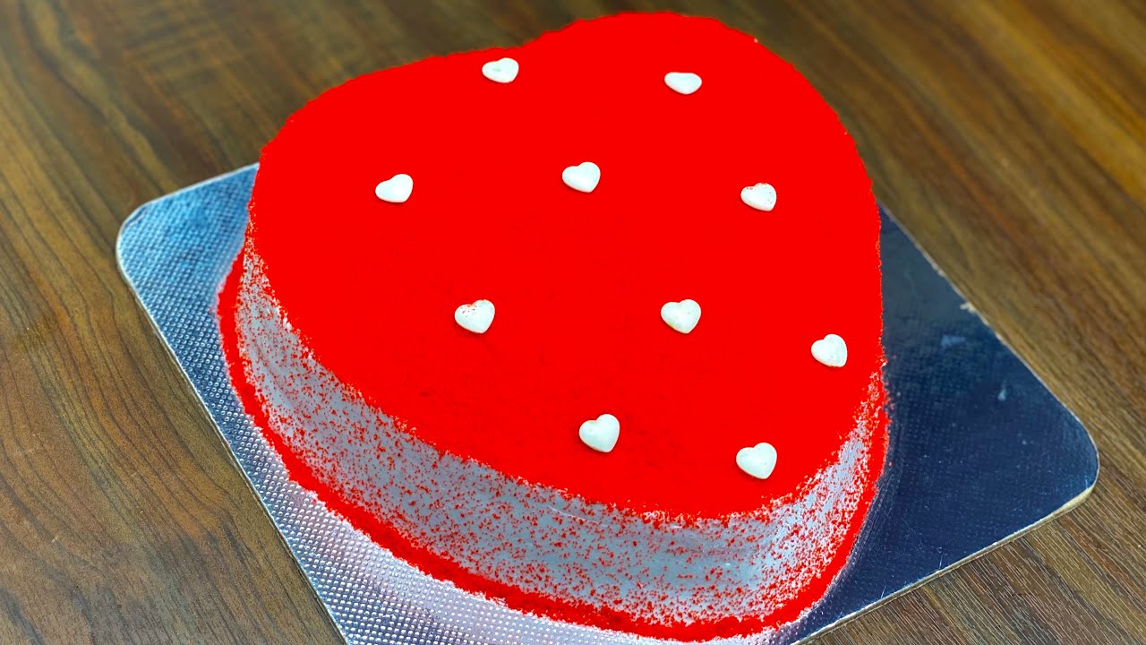 Red Velvet Cake Recipe Without Oven | Valentines Special Cake | Red Velvet Cake Recipe