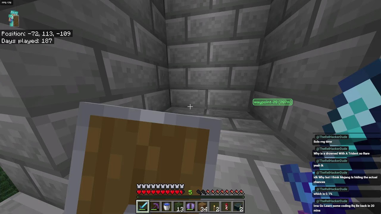 minecraft stream because roblox laggy 😔🥀 🔴stream world s2 pt9 🔴