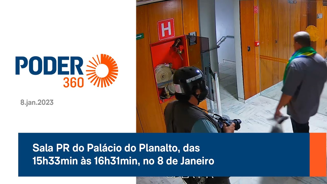 Sala PR do Palácio do Planalto, das 15h33min às 16h31min, no 8 de Janeiro