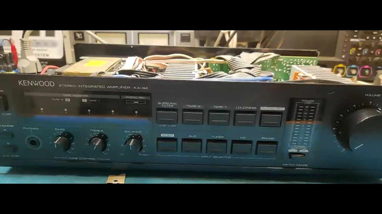 Vollverstärker Kenwood KA94 Totalausfall - Reparatur mit Infos für Kollegen aus dem Repaircafe