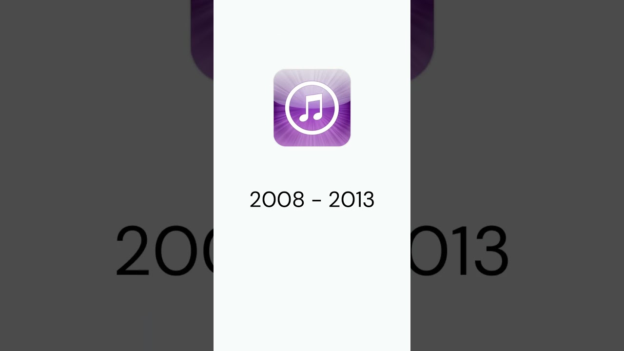 iTunes Store Logo Evolution (2007- 2024) Then vs Now