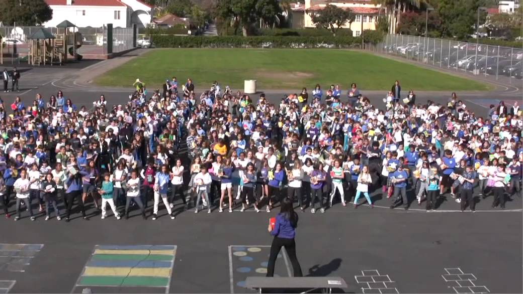 Roosevelt Readathon Flash Mob 2012: 