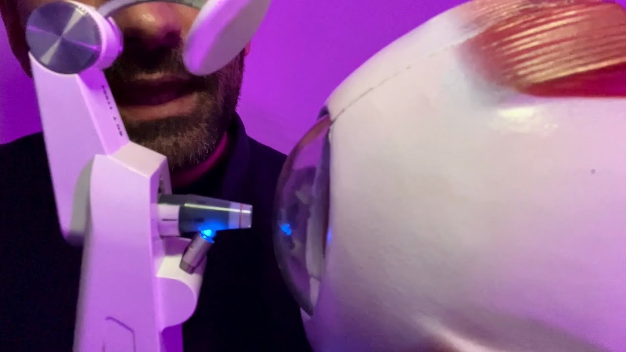 ASMR: Explaining Ocular Tests (Perkins Tonometer with role play)