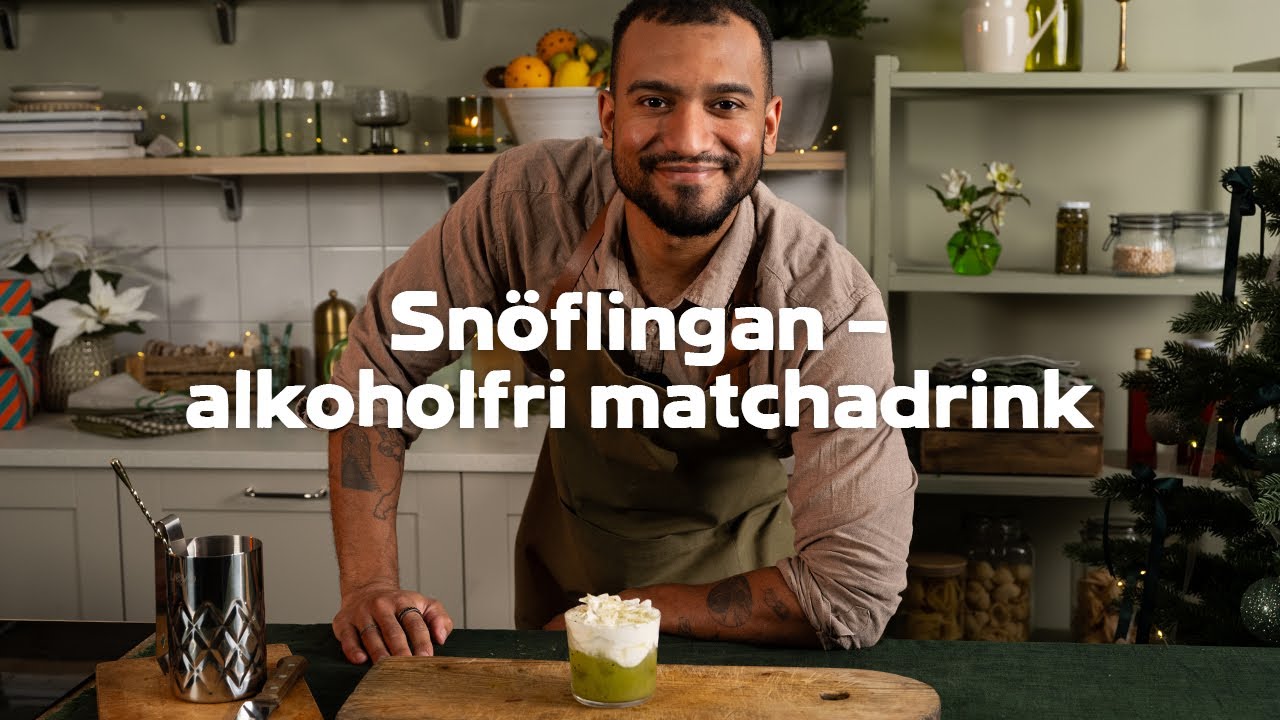 Sn&ouml;flinga &ndash; alkoholfri matchadrink med kokosgr&auml;dde