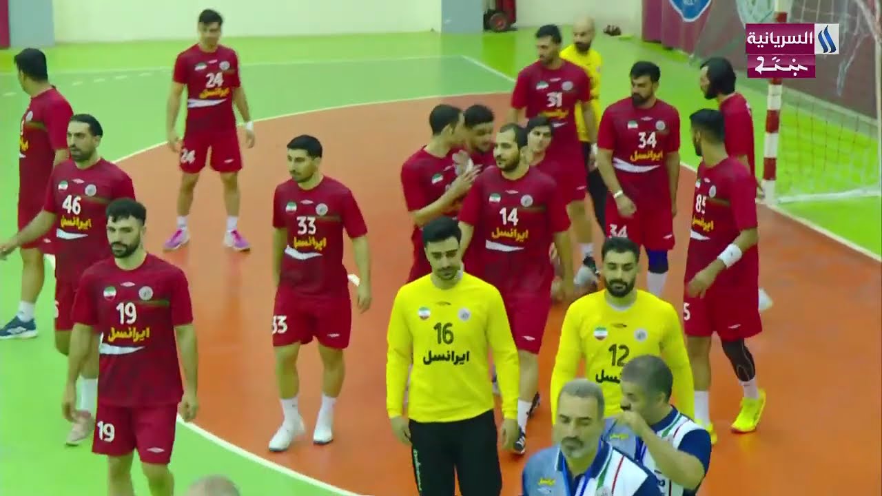 مباراة ودية بكرة اليد بين ( العراق ) VS ( ايران )، على قاعة النجف