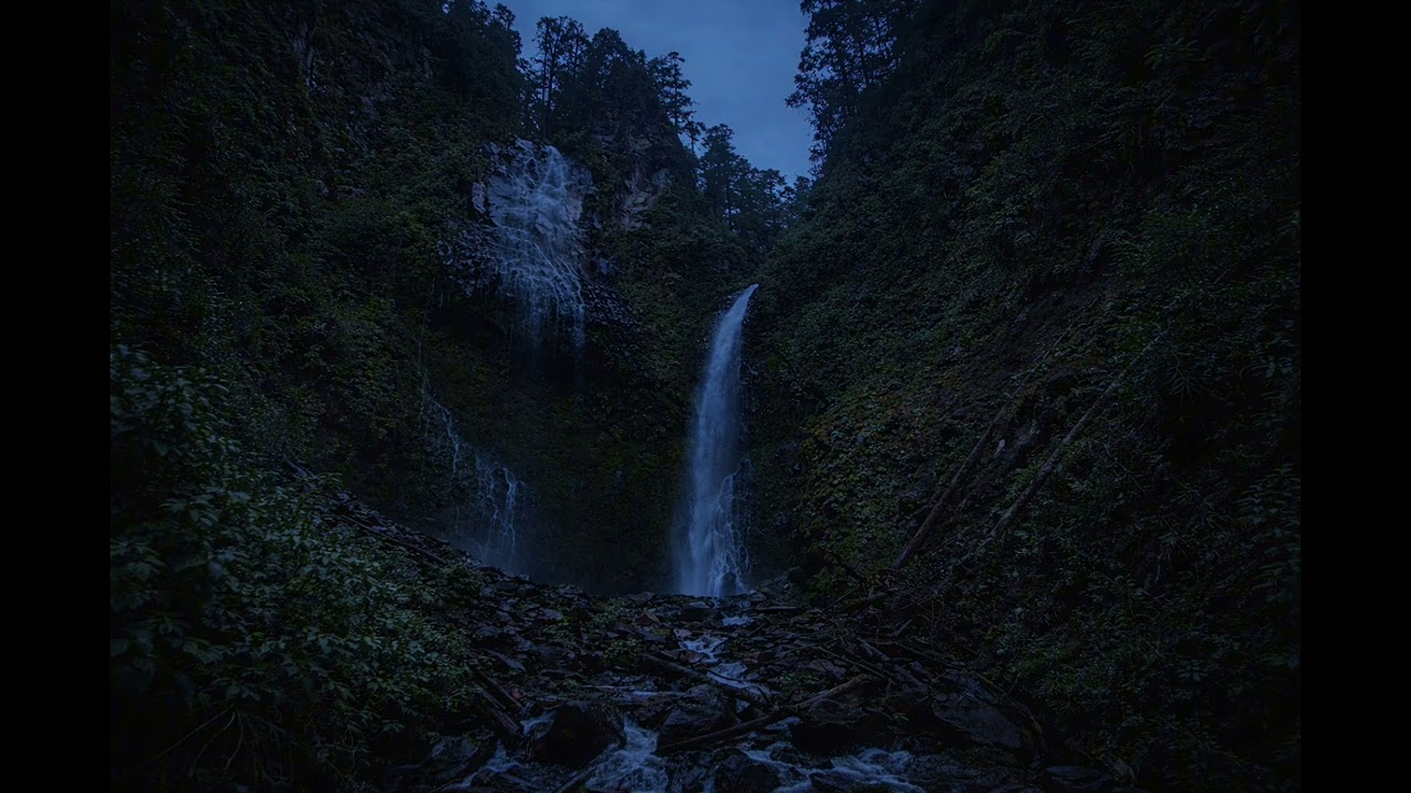 2 Hours of Real Waterfall Sounds for Deep Sleep 🌙 | Relaxing Night Nature Sounds
