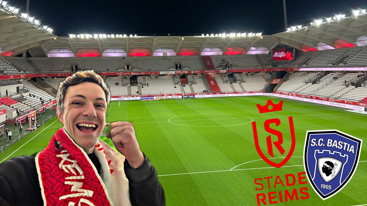PAS DE BUT !!! MATCH ENNUYANT A DELAUNE !!! Film du match Reims-Bastia