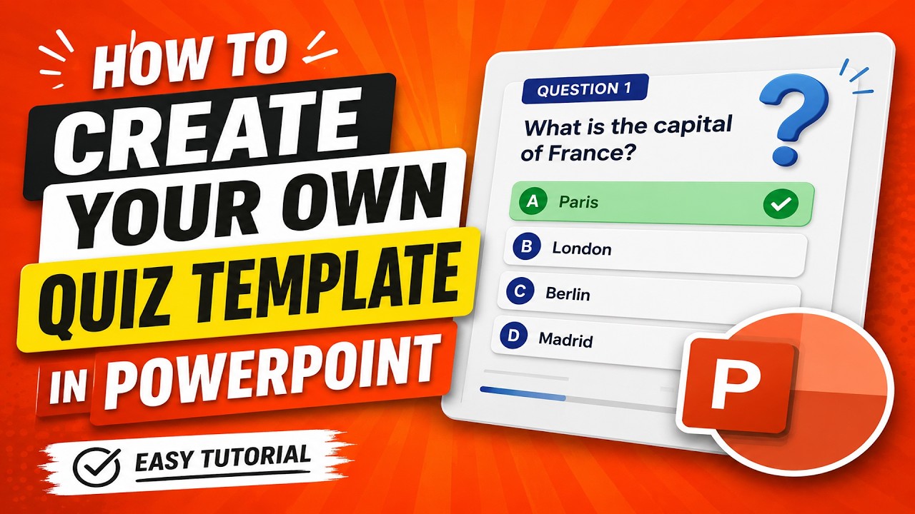 PowerPoint Quiz Template | Make Your Own Interactive Quiz ✅ FREE Template!