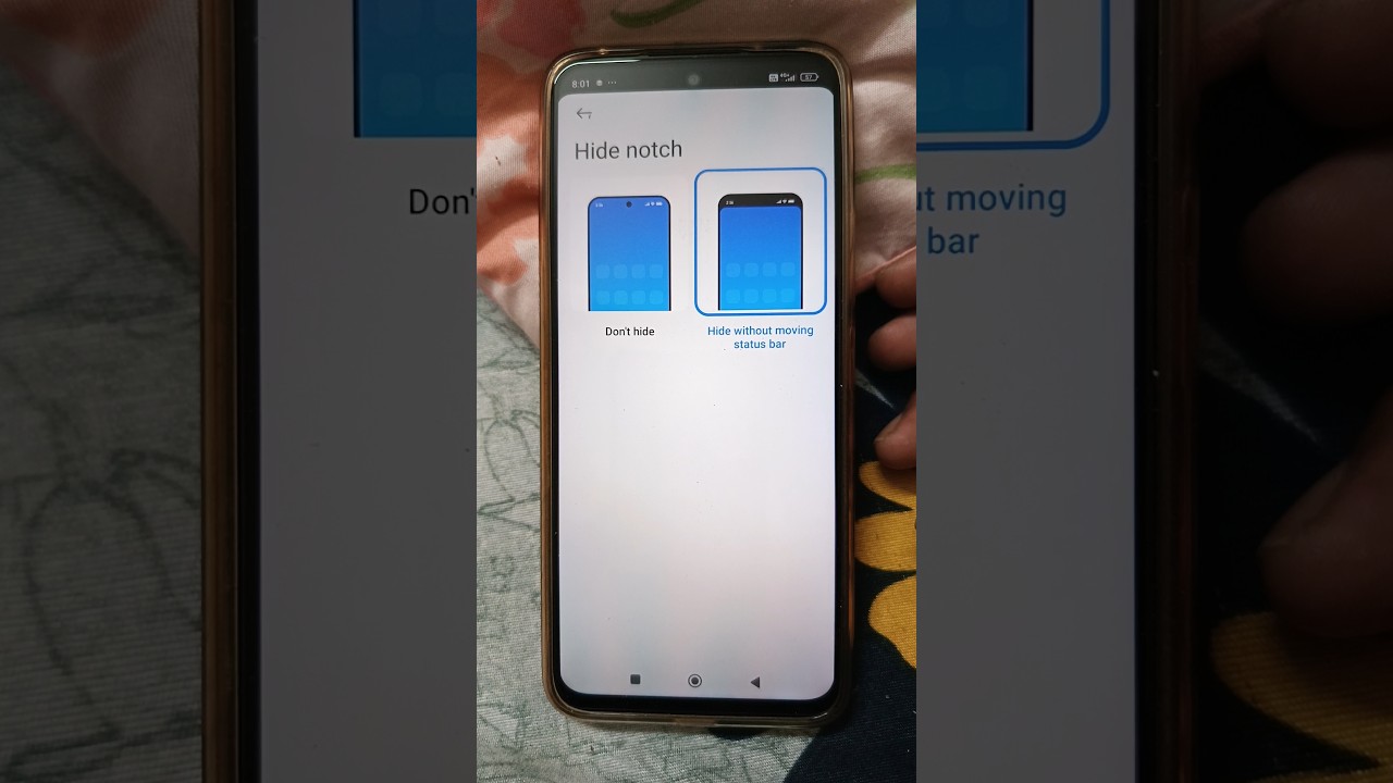 redmi hide notch setting #shorts #redmi #tech