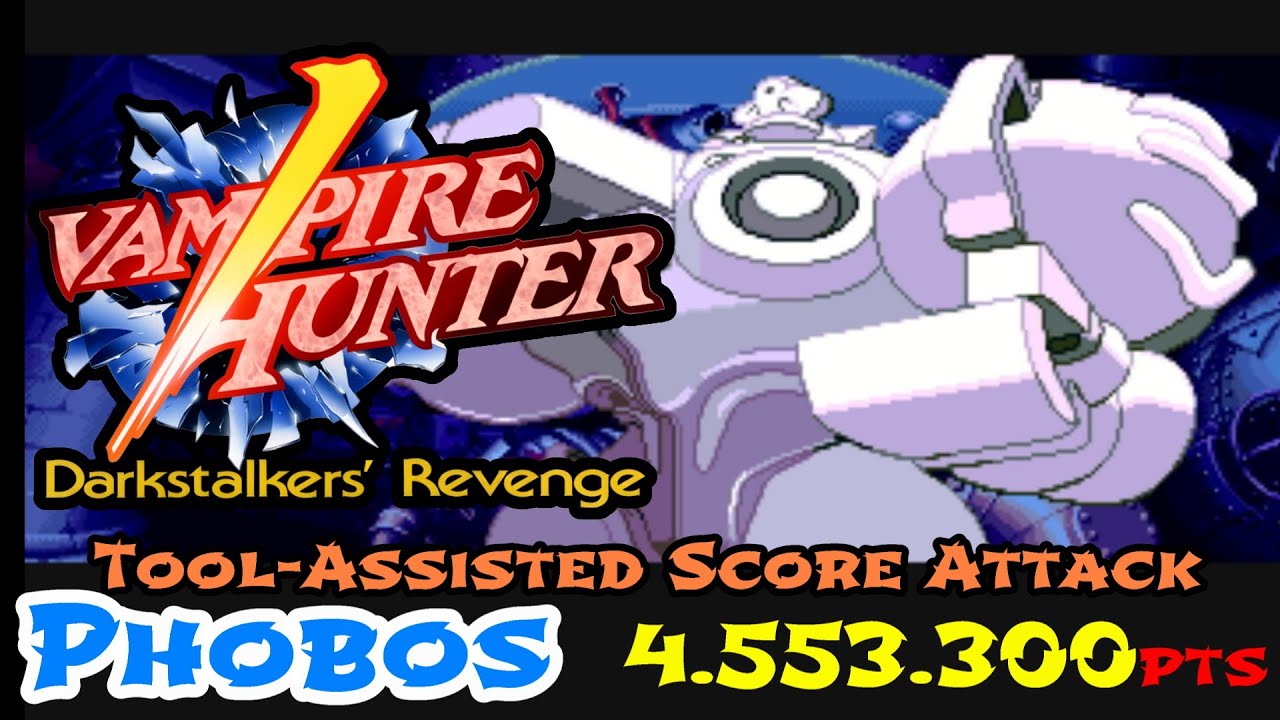 【TAS】ヴァンパイアハンター　フォボスでスコアアタック　455万3300点
