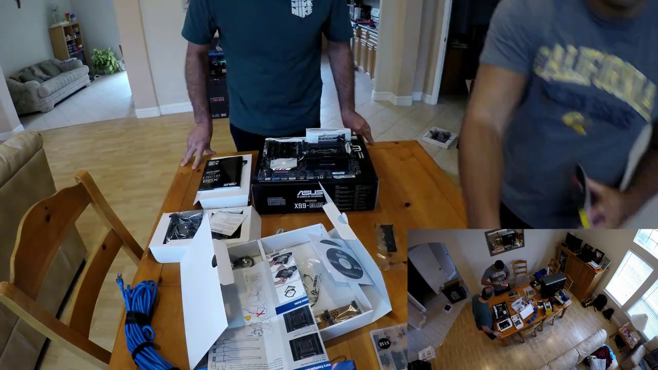 Intel i7 6850K GTX 1080 SLI Timelapse Build in 4K