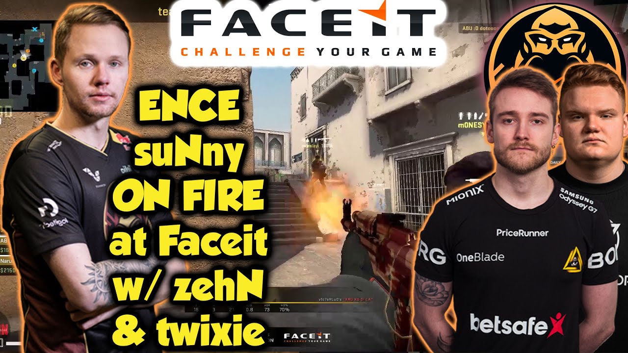 ENCE suNny plays Faceit with zehN & twixie