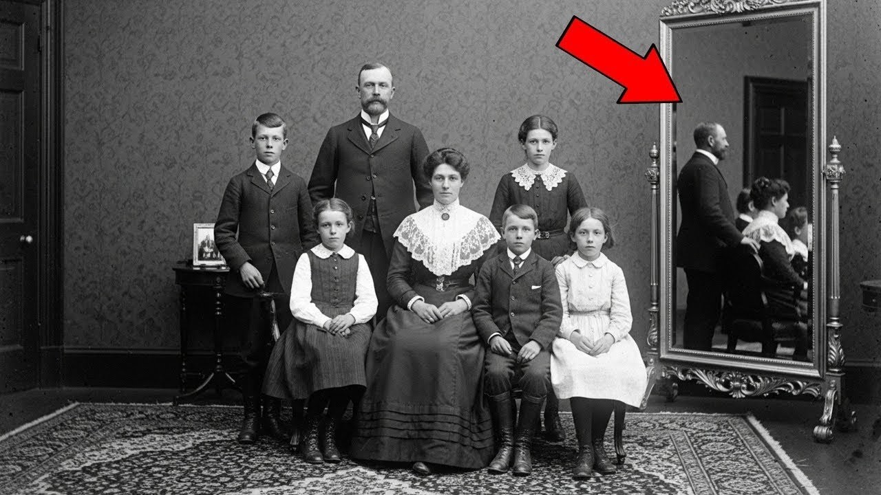 This 1903 Family Portrait Looks Peaceful — Until You See What's in the Mirror