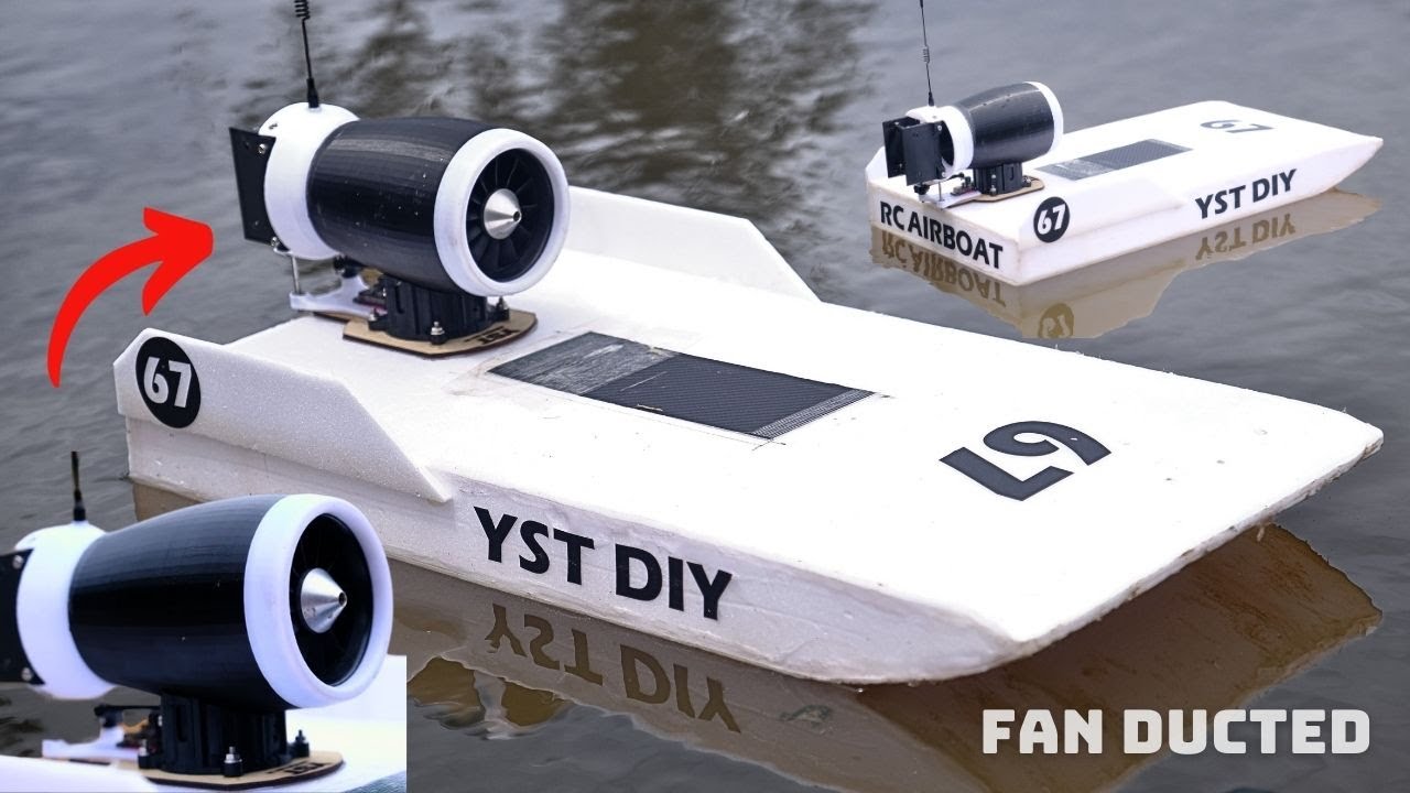 Build a Fast 64mm Ducted Fan Airboat RC