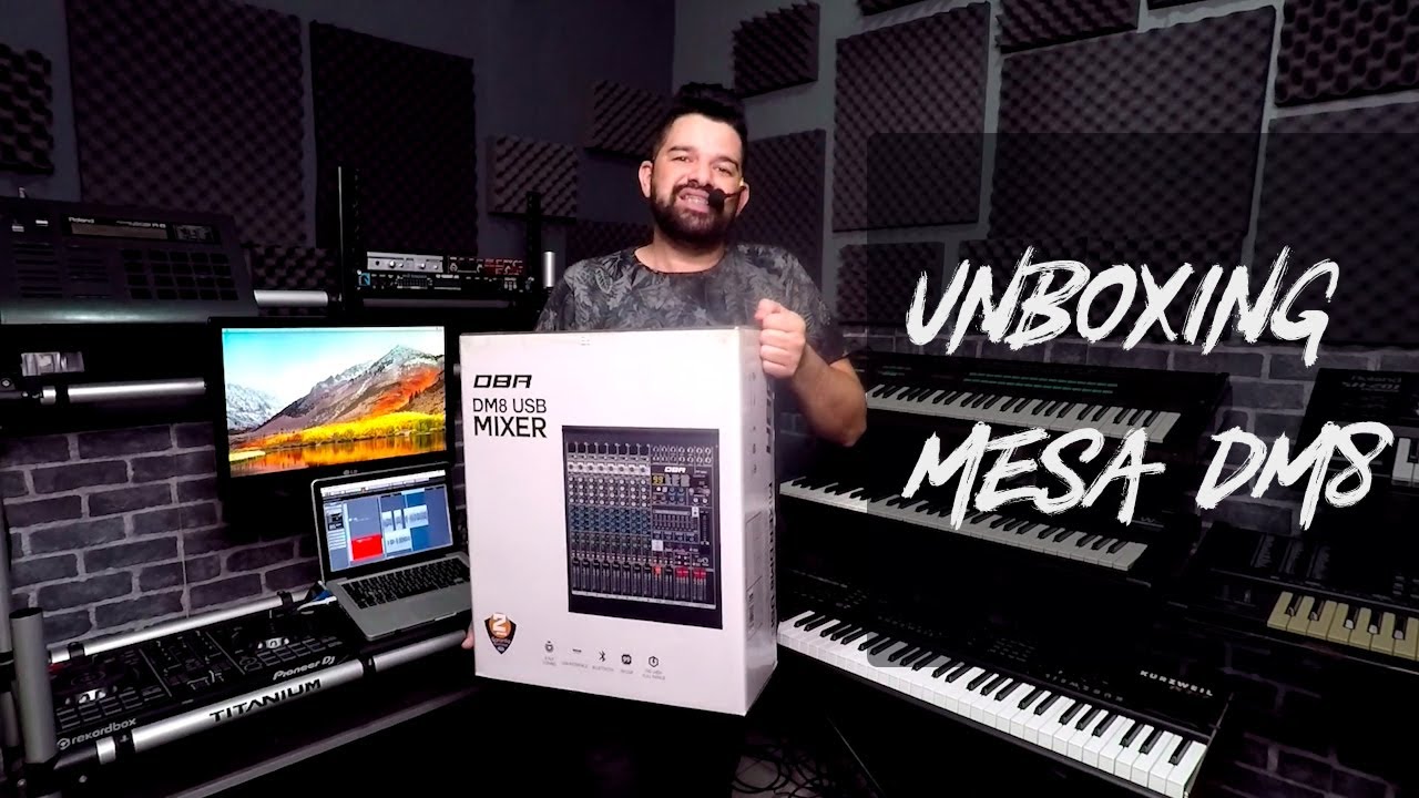 Unboxing Mesa de Som DBR DM8 USB com Ernane Borges