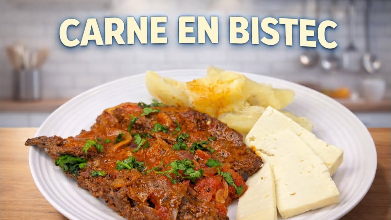 Deliciosa carne en BISTEC, facil y rapida de preparar.🥩 