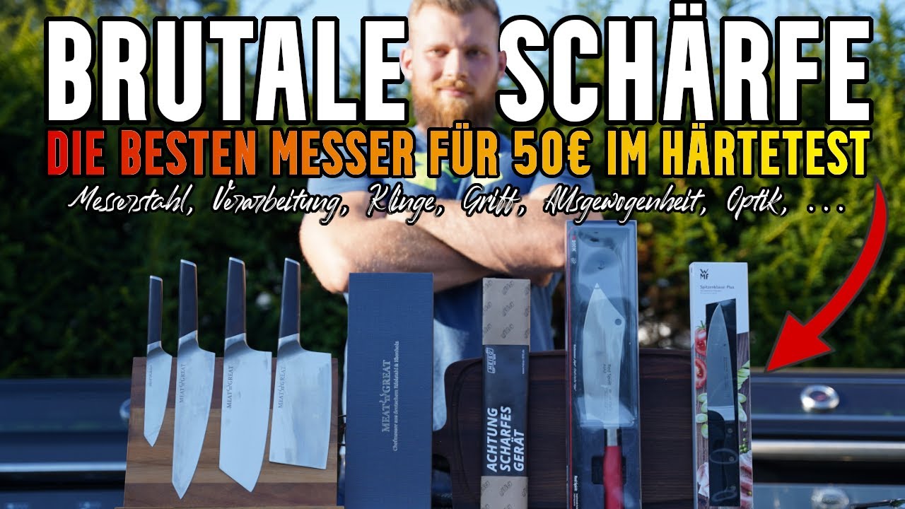 Hot oder Schrott? Die besten MESSER für ~50€ im Test [Dick, WMF, Heiso, Zwilling, Meat n Great, ...]