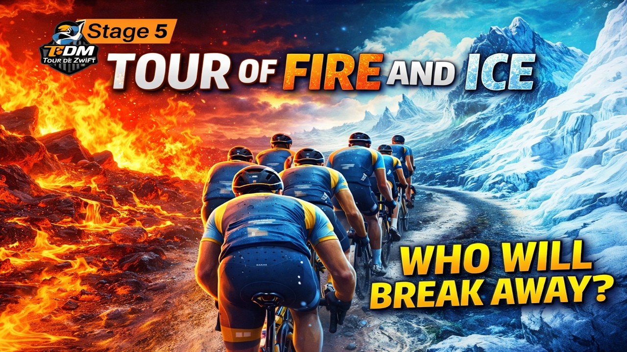 Amazing ride! Stage 5   Tour of Fire and Ice at Tour de Zwift