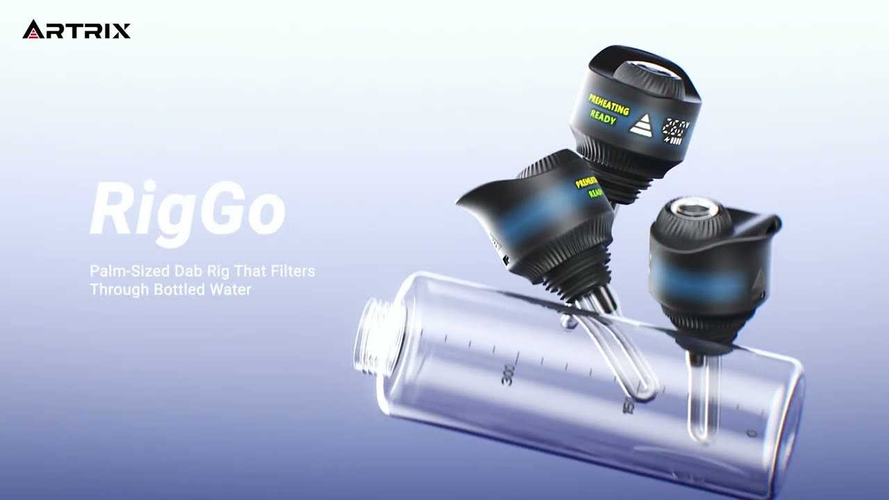 RigGo-Disposable Palm-Sized Dab Rig Filters Through Bottled Water