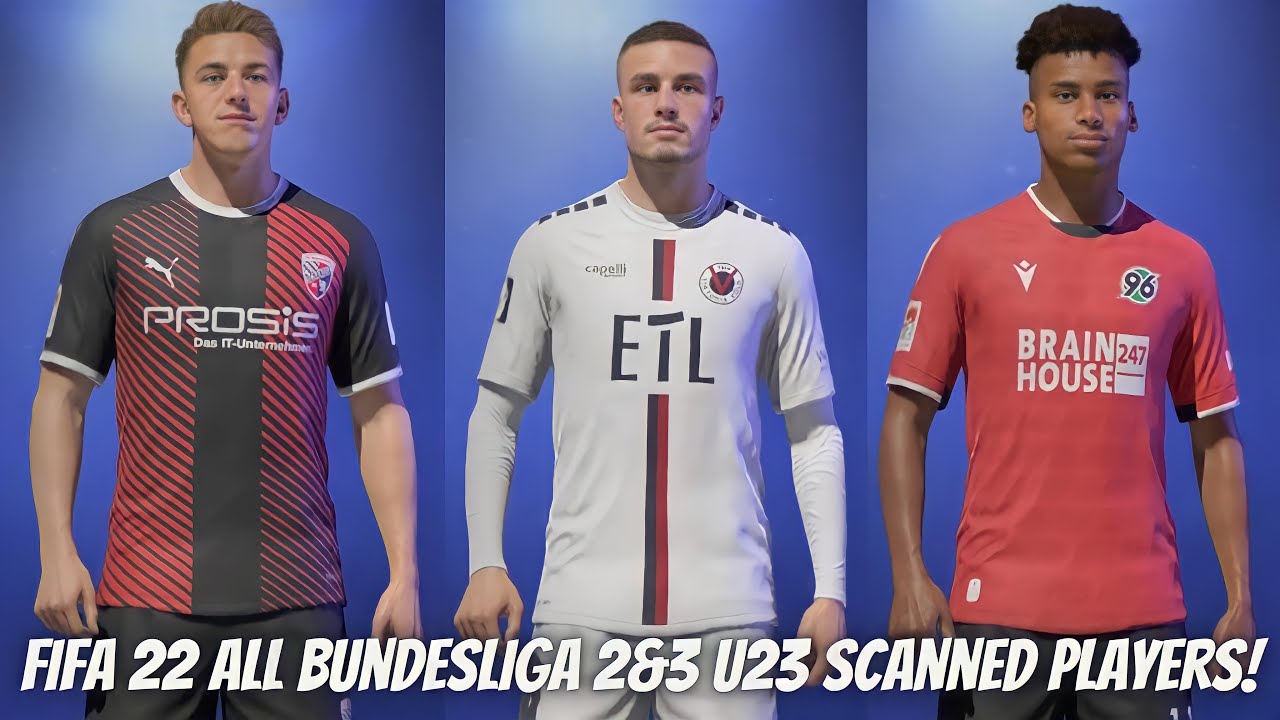 FIFA 22 | All Bundesliga 2 & 3 u23 players with real face!