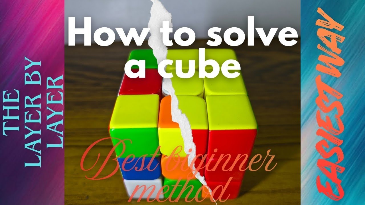 How to solve a Rubik's cube ( easiest method i.e. layer by layer method )