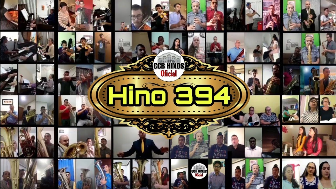 Orquestra virtual CCB HINOS OFICIAL - Hino 394 Nas moradas do Senhor