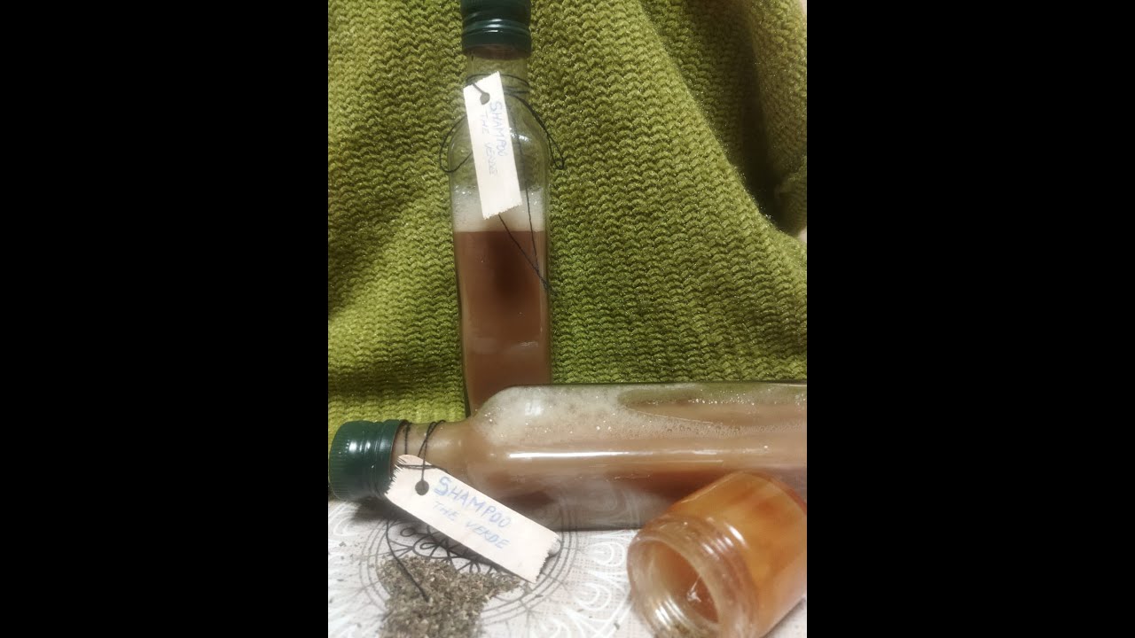 SHAMPOO fatto in casa al THE' VERDE, sebo-regolatore, contro la caduta , CON SAPONE GRATTUGIATO.
