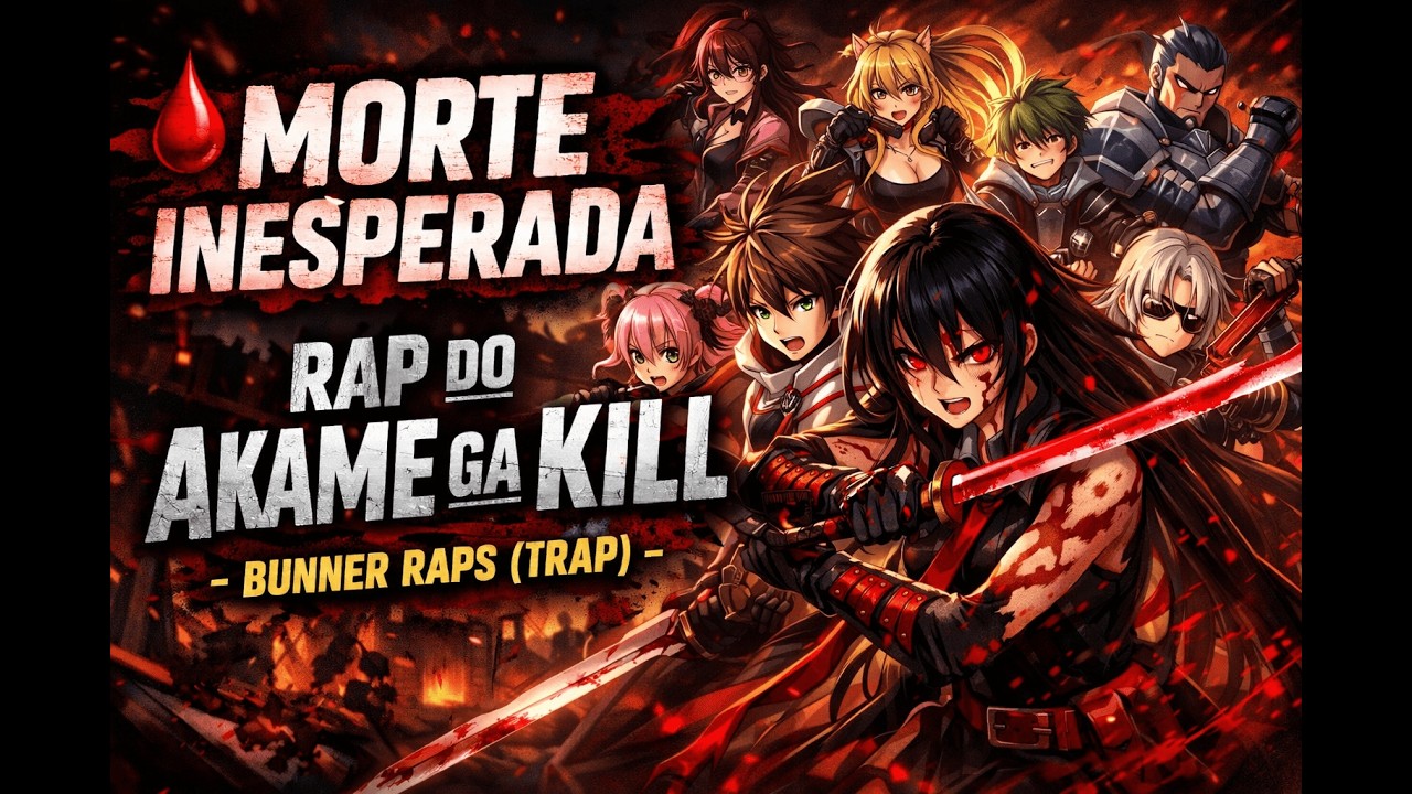 🩸 Morte Inesperada | Rap do Akame ga Kill - Bunner Raps