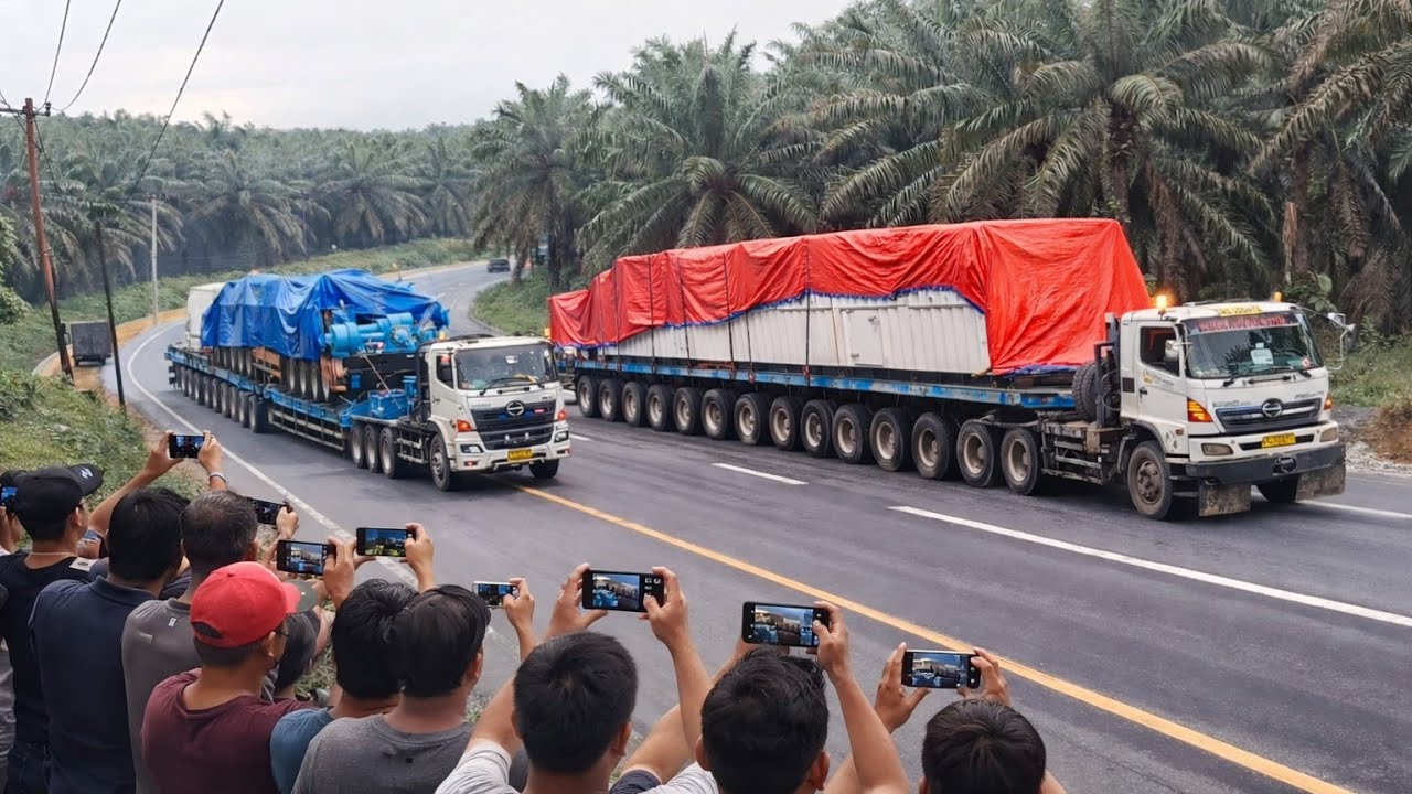 Truk Super Panjang Ini Bikin Jalanan Jadi Pusat Perhatian #viral #video #truck 