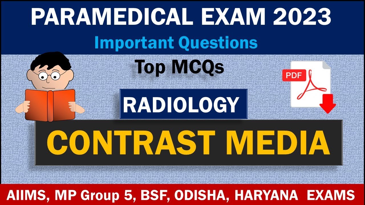 Contrast Media used in Diagnostic Radiology || Important Questions with Answers || Hindi-English