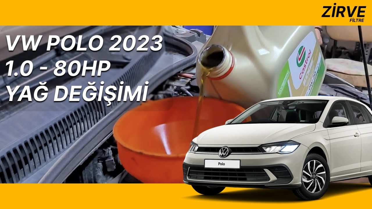 VW POLO 2023 1.0 80HP YAĞ DEĞİŞİMİ - VOLKSWAGEN POLO MOTOR YAĞI DEĞİŞİMİ