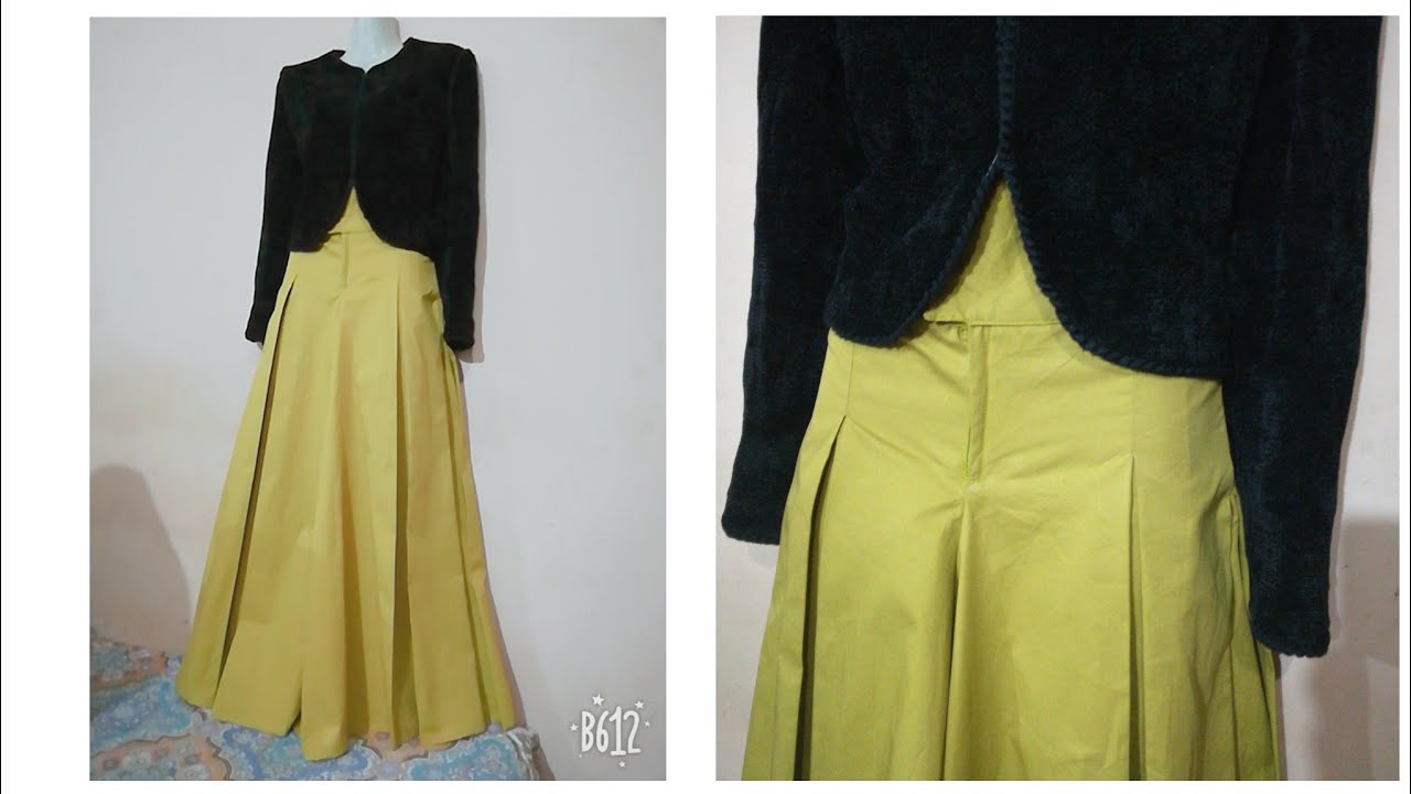 Box pleat pant plazo cutting and stitching step by step .
