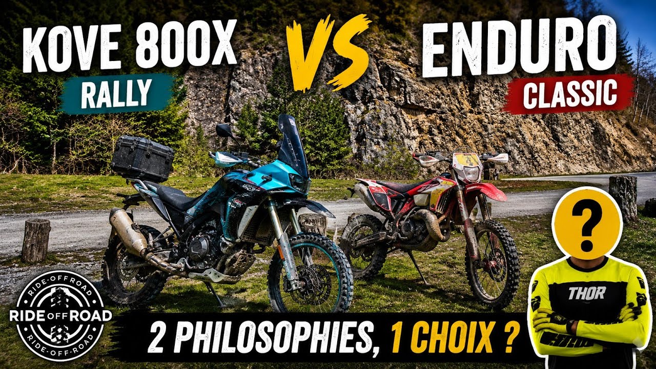 J'ai tenté de suivre des Enduristes avec mon Maxi-Trail - kove 800x Rally vs Enduros 