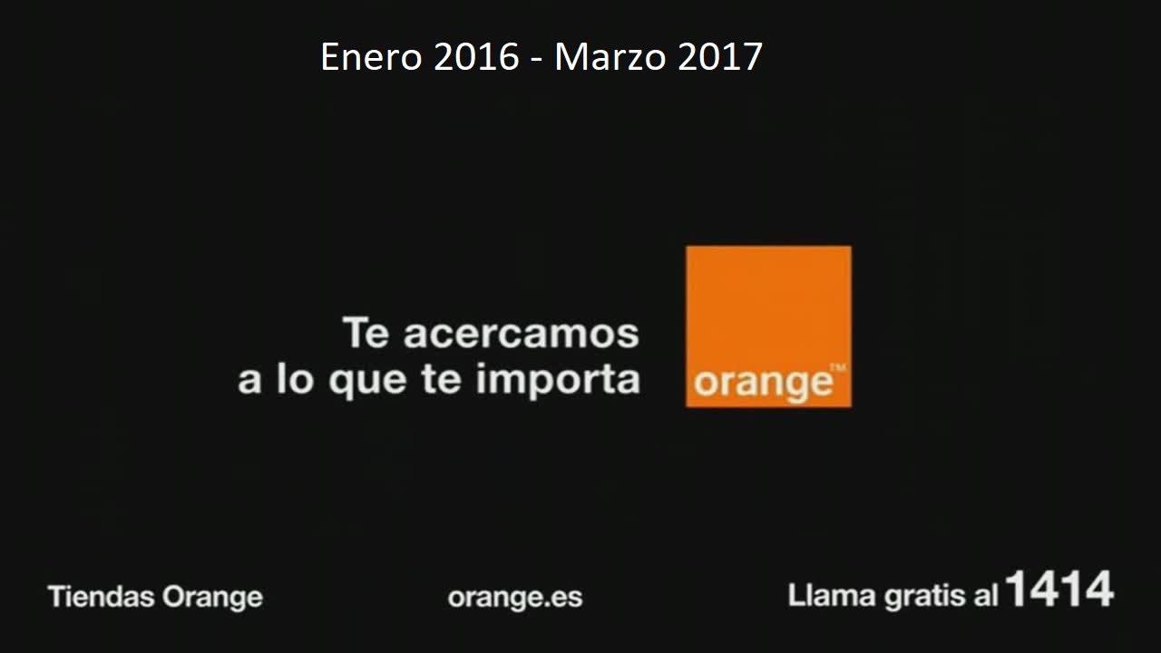 Anuncios Orange Enero 2016 - Marzo 2017