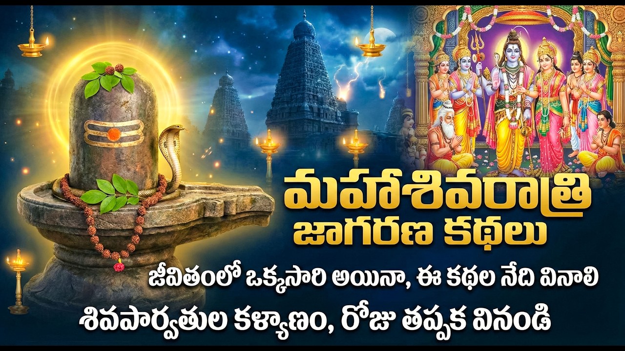 Maha Shivaratri Jagaran  Kathalu | Shiva Parvathi Kalyanam  Story | Shivaratri Sacred Night  Stories