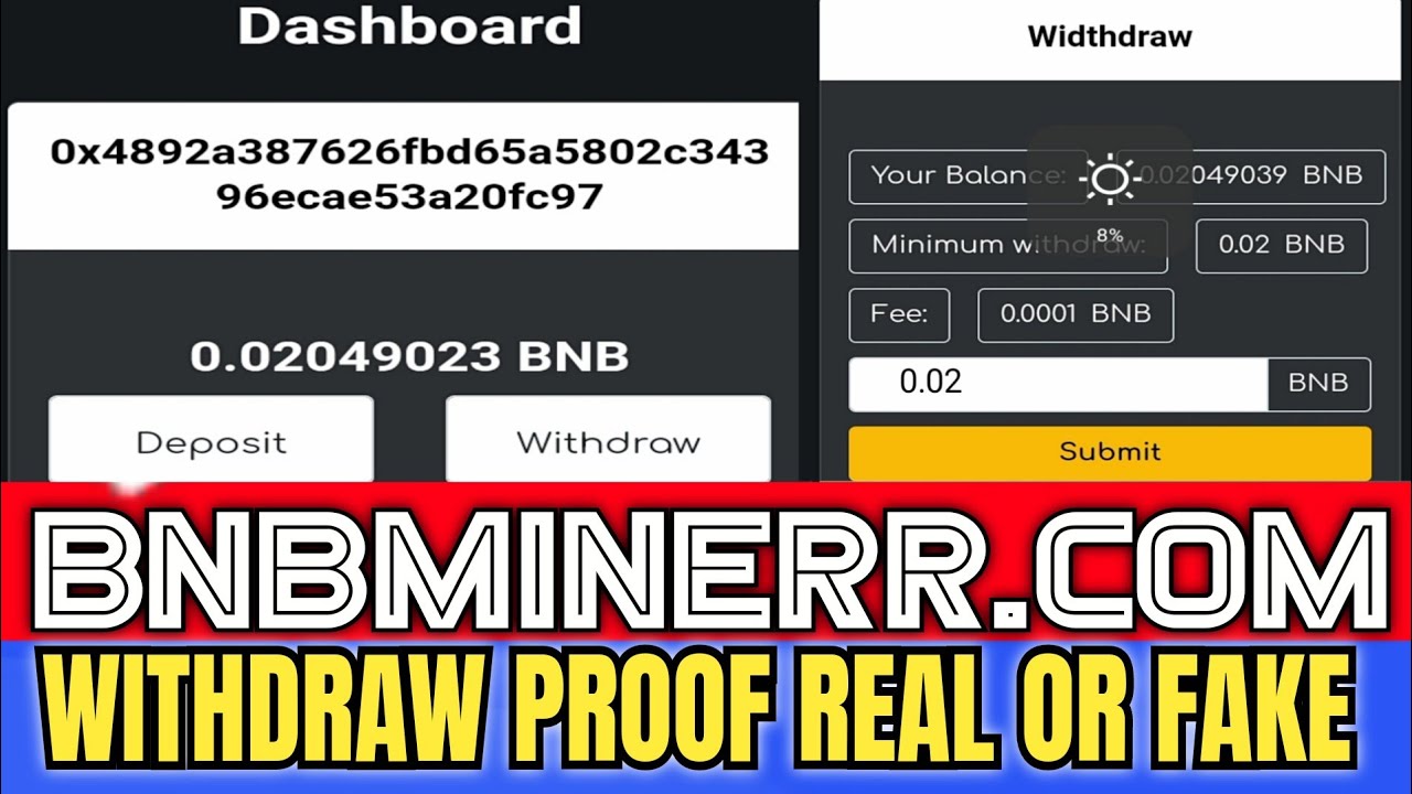 Bnbminner.com Live Payment Proof || Without Investment Payout yess No #technicalpk #bnb