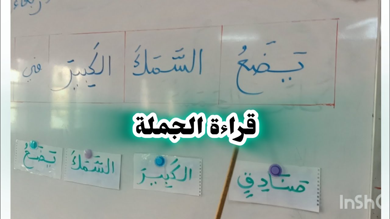 قراءة الجملة بالارتكاز على مهارة الوعي الصوتي