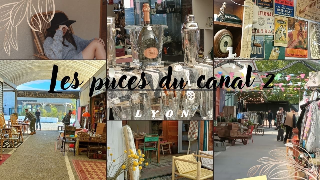 LES PUCES DE LYON|| LES PUCES DU CANAL||ANTIQUAIRES||BROCANTE||VILLEURBANNE||
