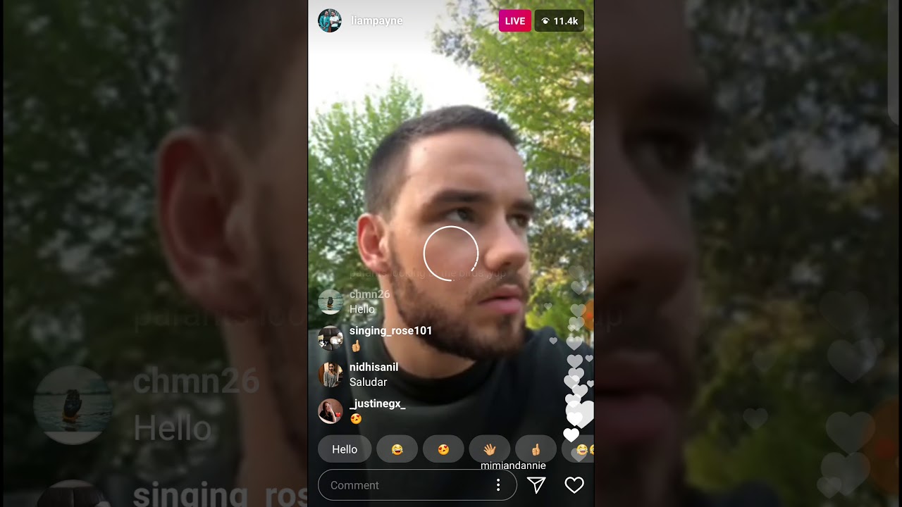 Liam Payne IG Live Chat 20.04.18 talking about his single 