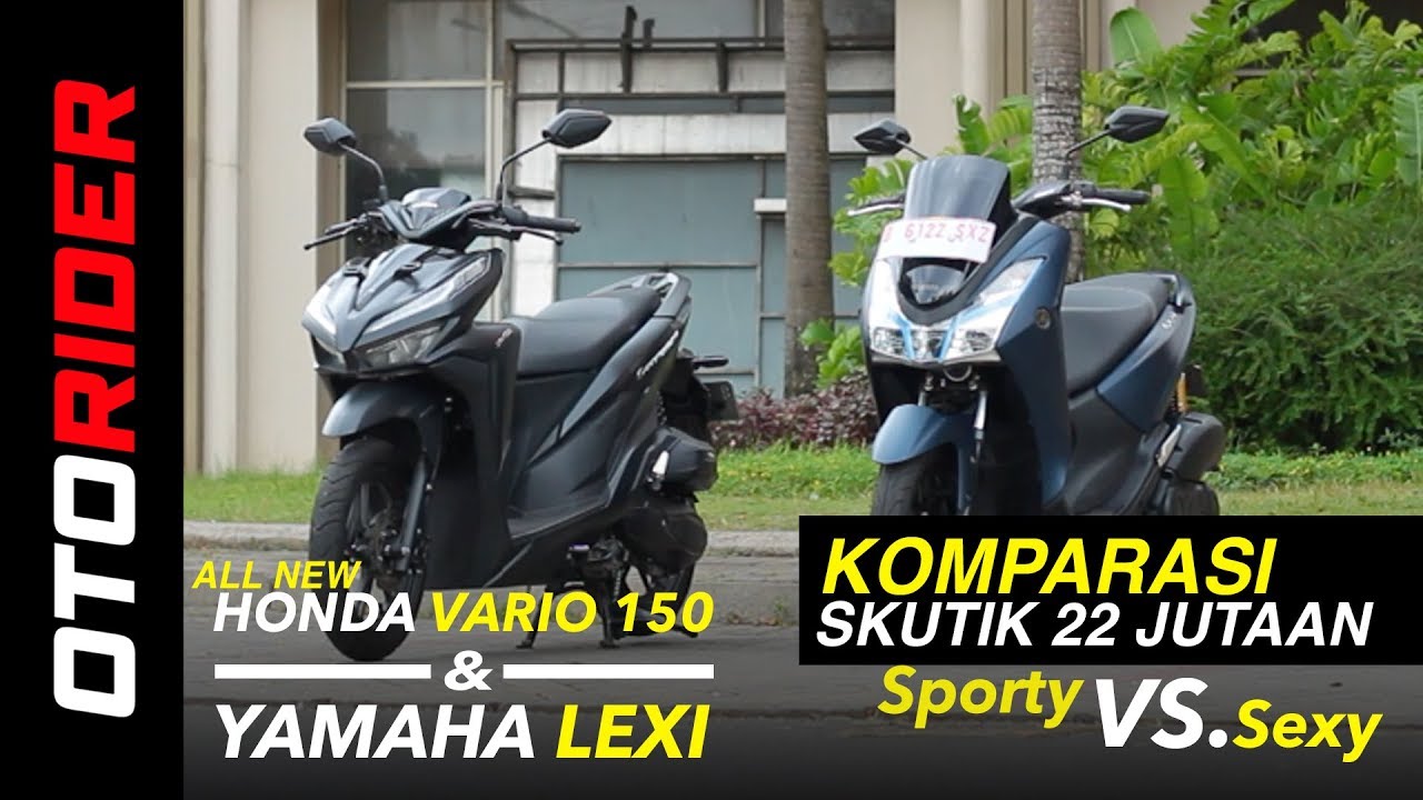 All New Honda Vario vs Yamaha Lexi S - Komparasi Skutik 22 Jutaan | OtoRider