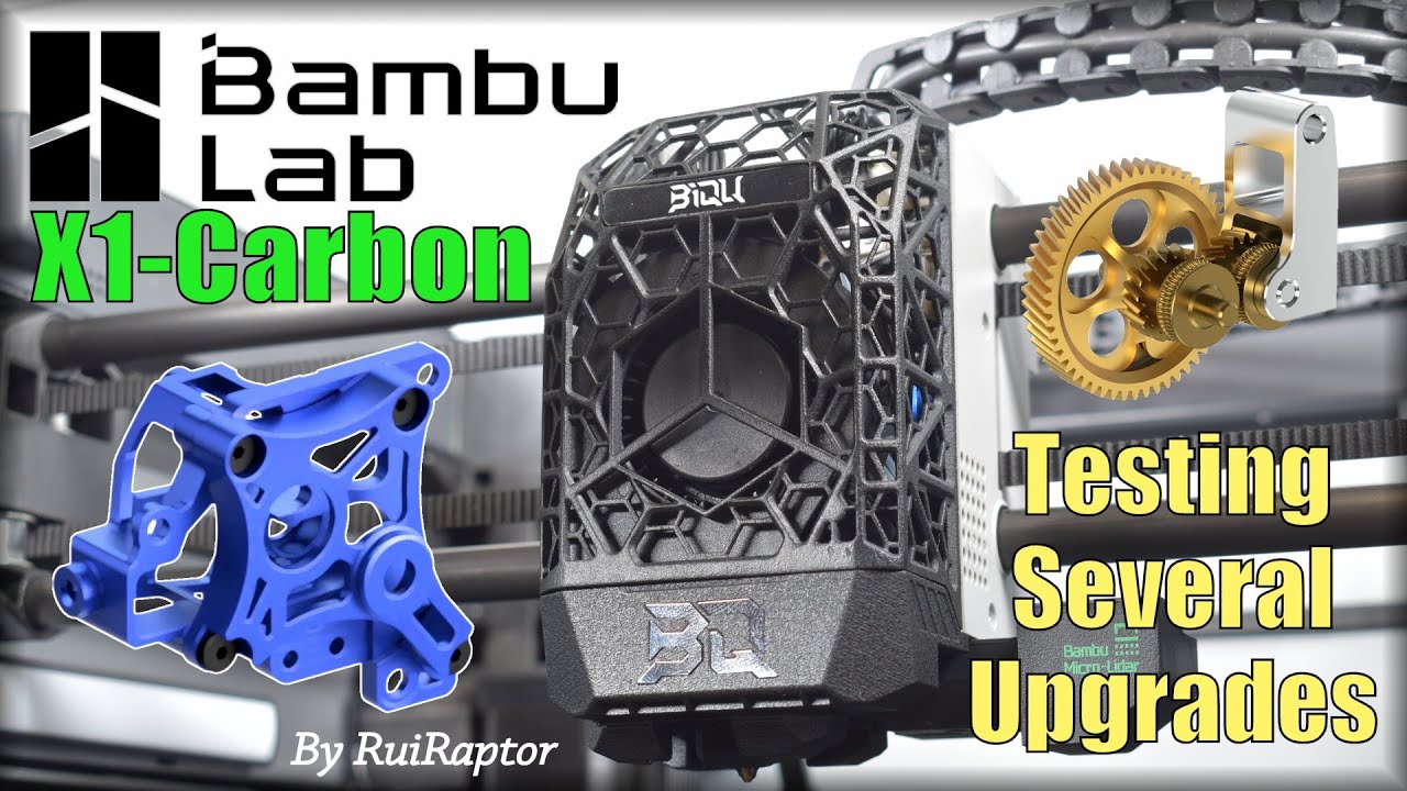 Upgrading the BAMBU LAB X1-CARBON - Panda Claw + Jetpack + All Metal Extruder - Tests & Results