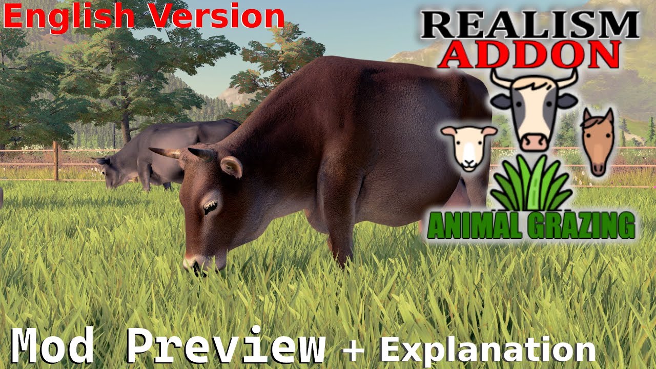 Animal Grazing | English Mod Preview | LS22  🐄