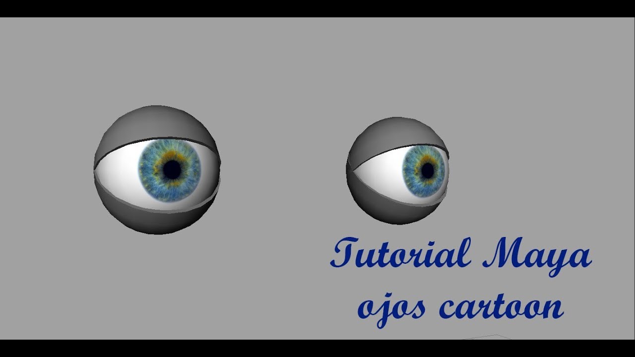 Tutorial como cear OJOS CARTOON en MAYA (paso a paso)