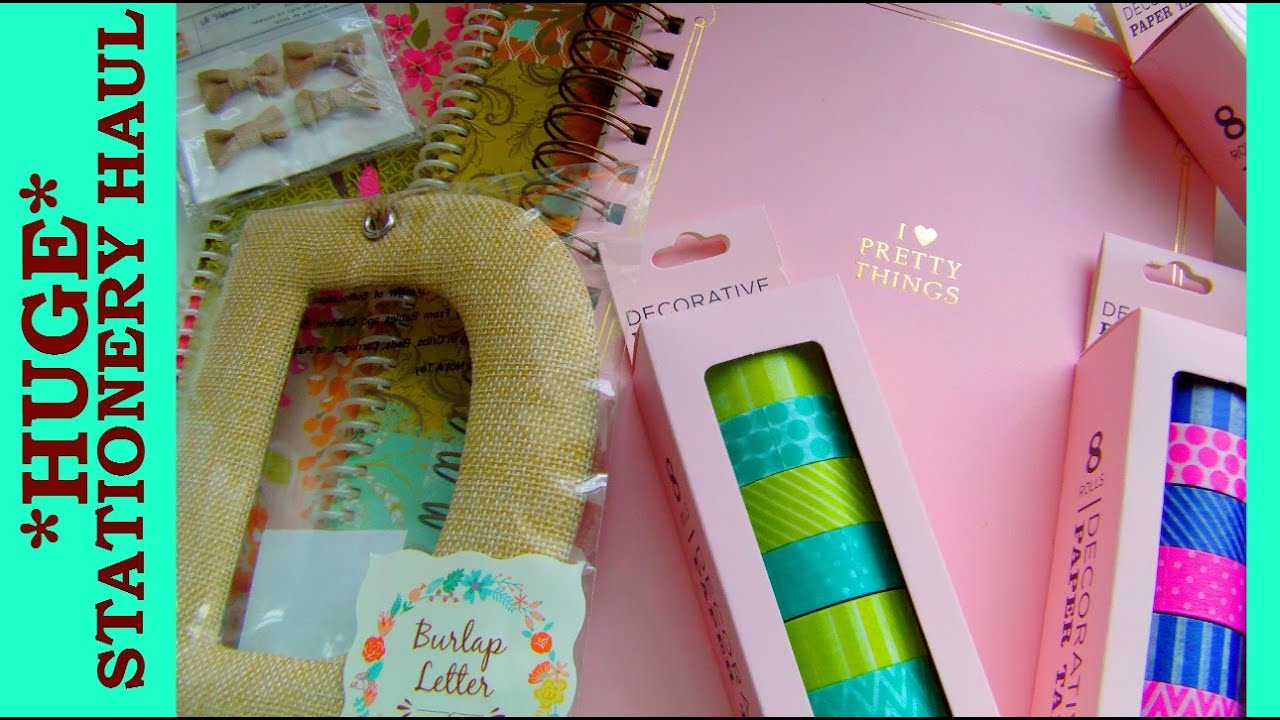 *HUGE* Stationery Haul * Dollar Tree, Target Dollar Spot, Marshall's, & More
