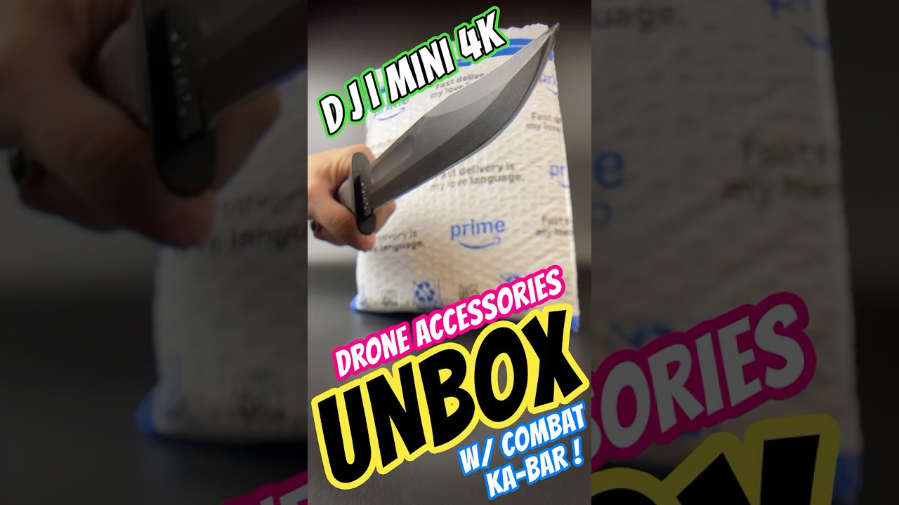DJI Mini 4k Accessories UNBOX w/ Combat Ka-Bar 🔪