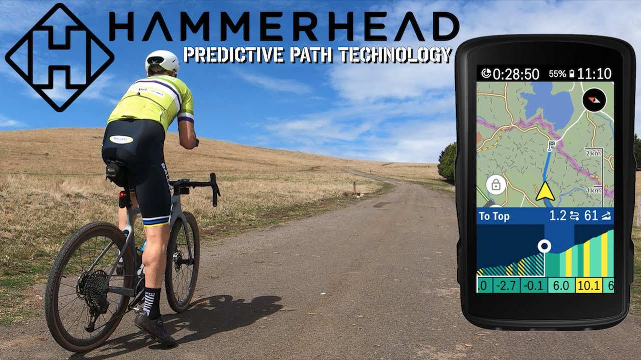 Hammerhead Karoo Cycling GPS Predictive Path Technology // NEW Free-Ride CLIMBER Feature