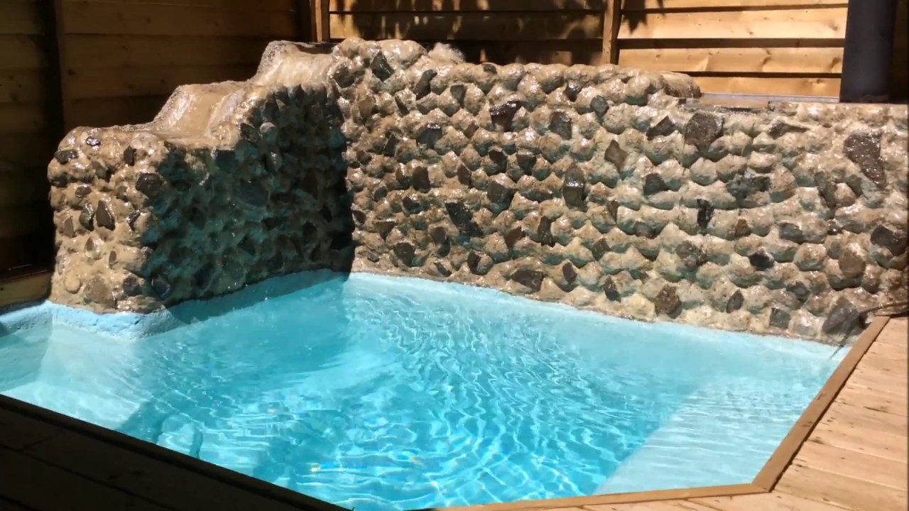 Wood Deck & Small Inground Pool  - Concrete & Epoxy DIY HomeMade